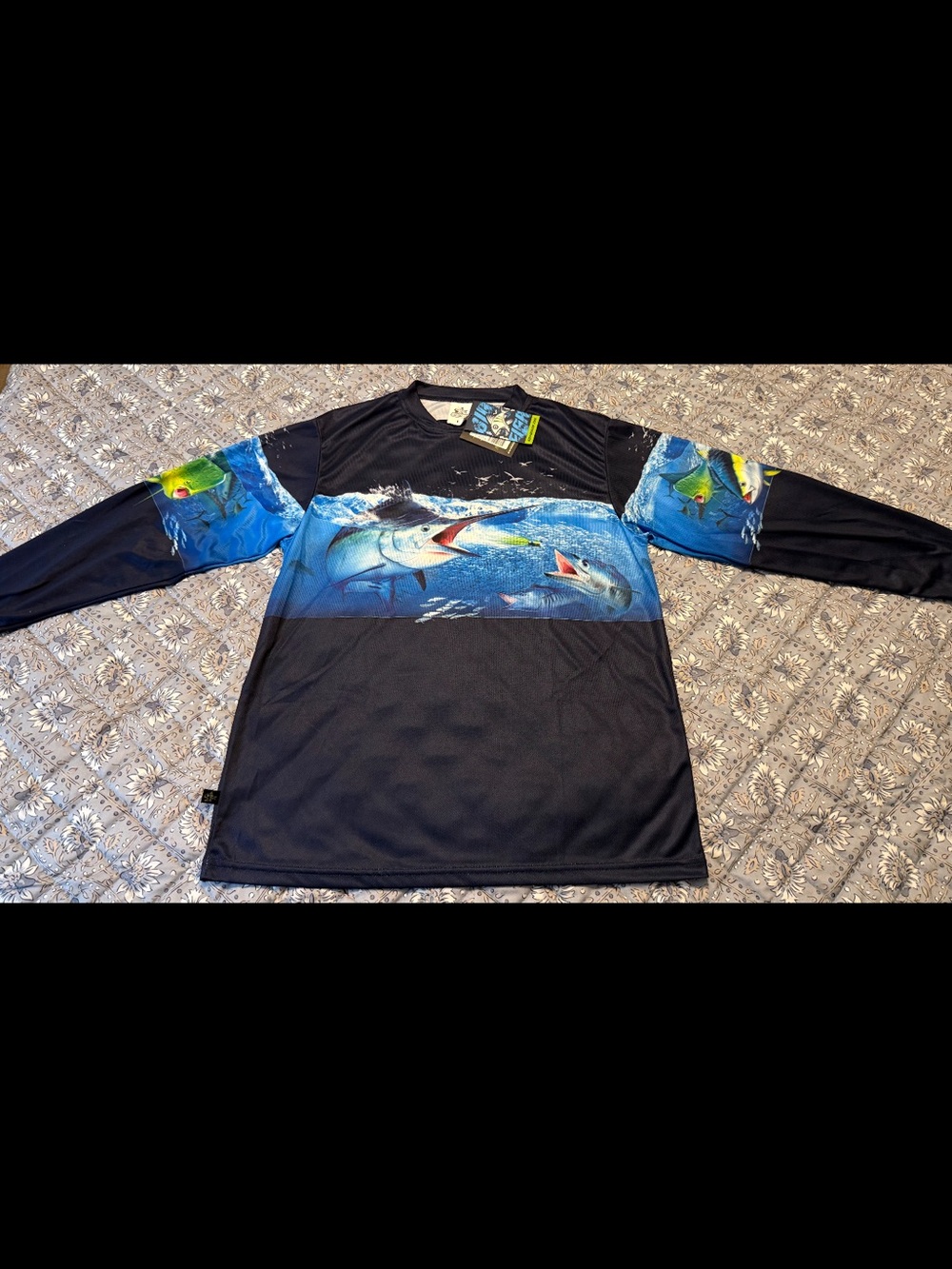 Bigfish Saltwater long sleeve fishing performance shirt New